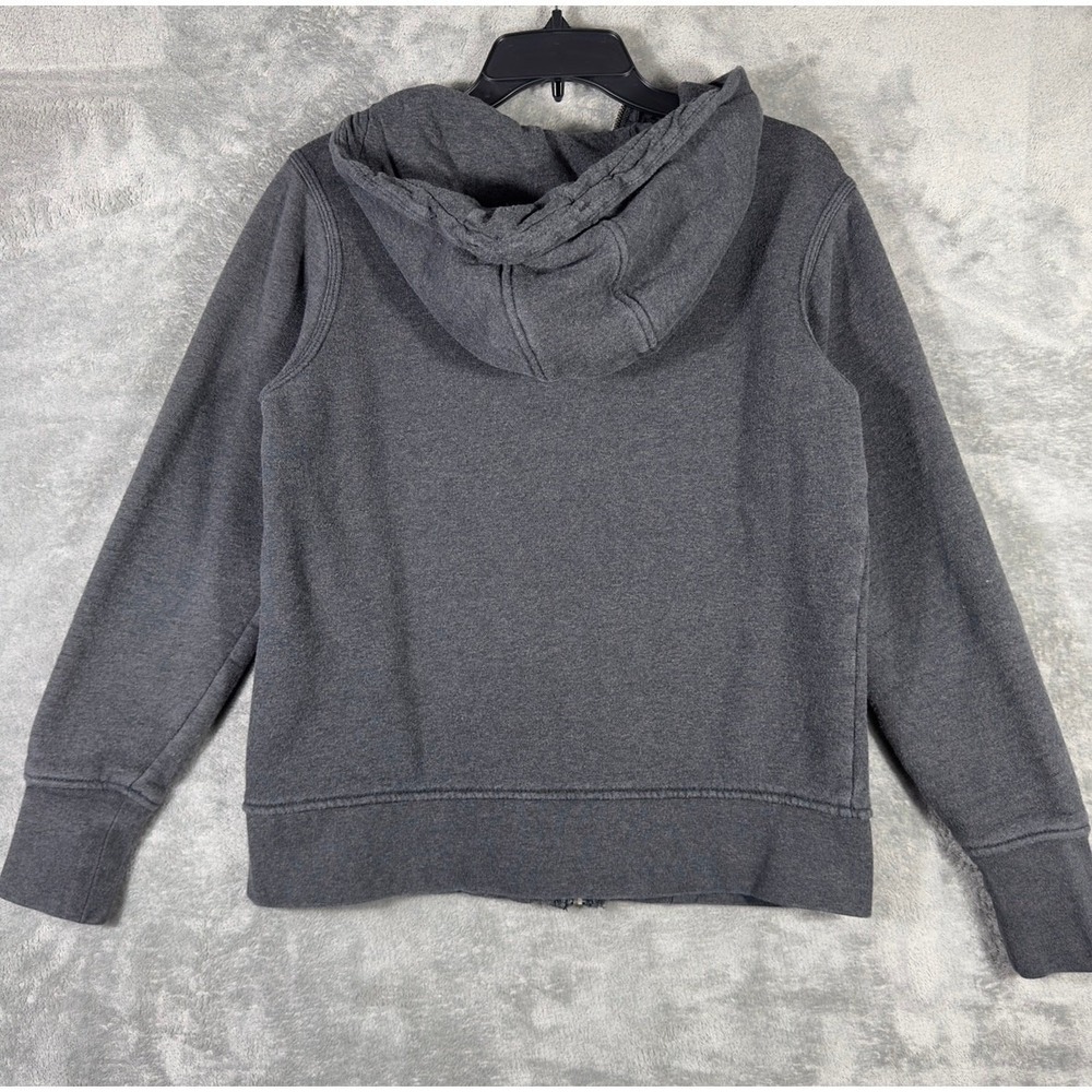 Carhartt Full Zip Hoodie Kids Size M 8-10 Charcoal Gray Embroidered Script Logo - Picture 6 of 6